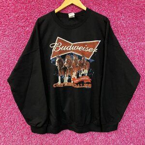 Junk Food Budweiser Clydesdales Beer Crewneck Sweater XL